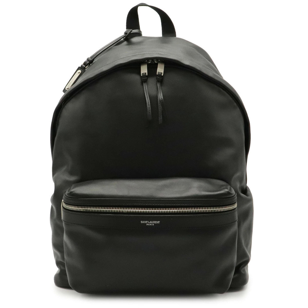 SAINT LAURENT PARIS Backpack Calf Leather Black